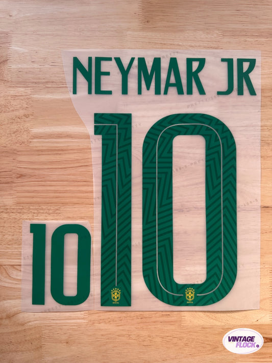 Flocage Neymar JR N°10 Brésil 2018 Domicile vintage