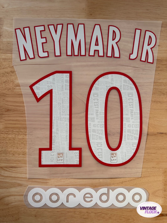Flocage Neymar JR N°10 PSG 2019-2020 Domicile vintage