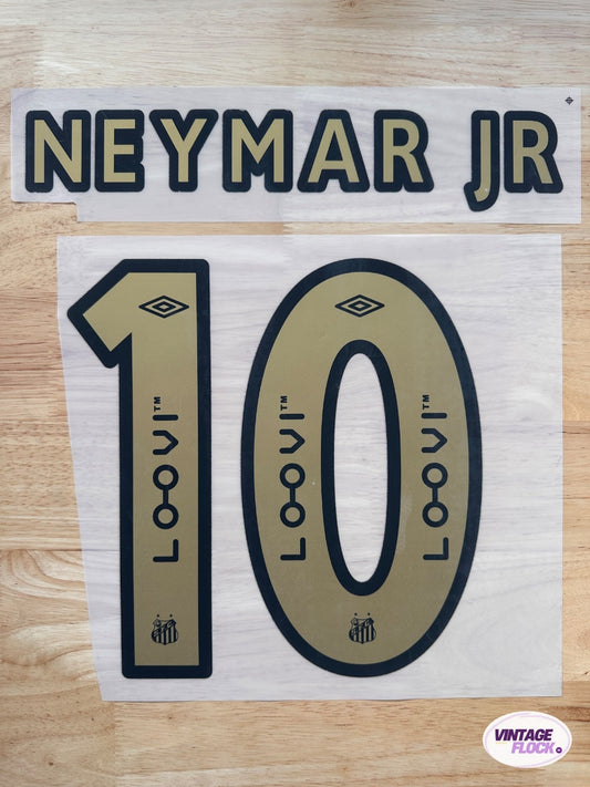 Flocage Neymar JR N°10 Santos 2024-2025 Exterieur vintage