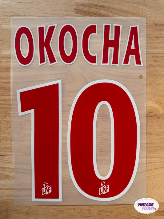 Flocage Okocha N°10 PSG 2001-2002 Domicile vintage