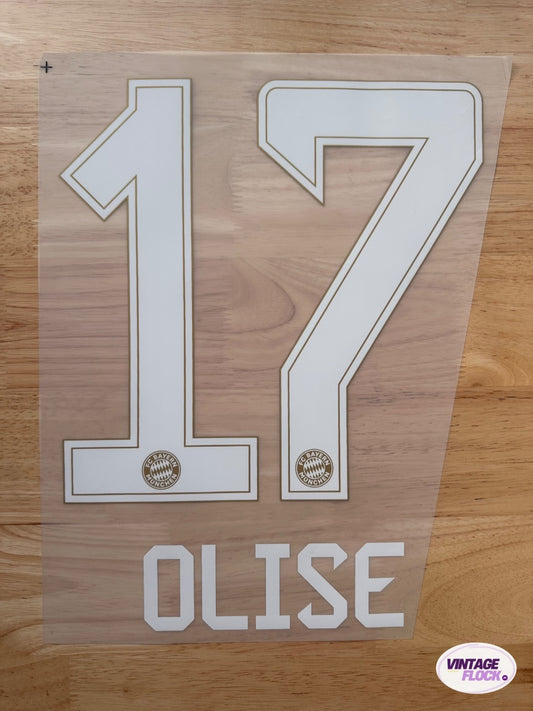 Flocage Olise N°17 Bayern Munich 2026-2027 Domicile vintage