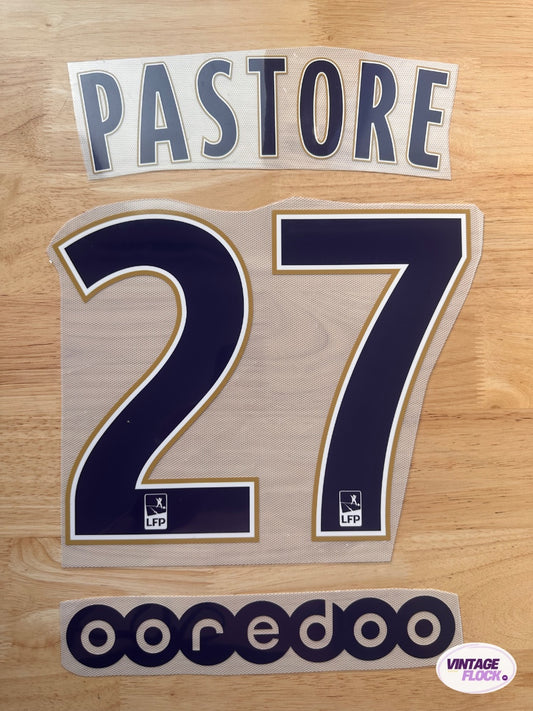 Flocage Pastore N°27 PSG 2014-2015 Exterieur vintage