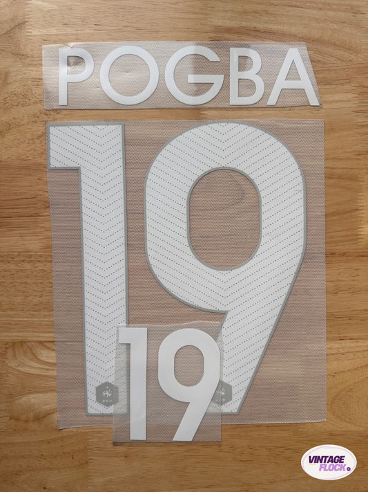 Flocage Pogba N°2019 France 2014 Domicile vintage