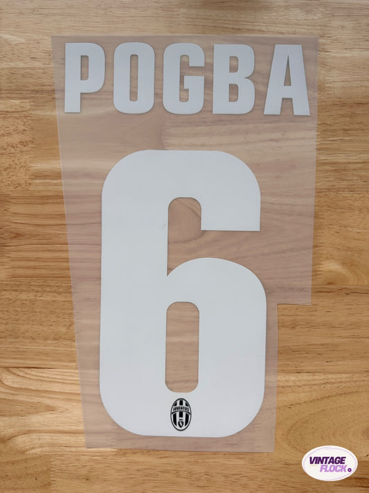 Flocage Pogba N°6 Juventus 2013-2014 Domicile vintage