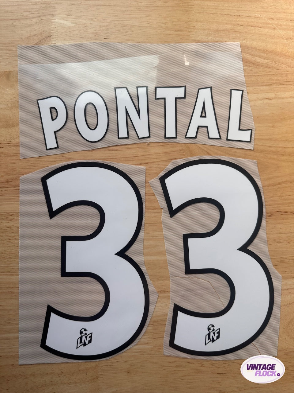 Flocage Pontal N°33 Saint Etienne 2000-2001 Domicile vintage