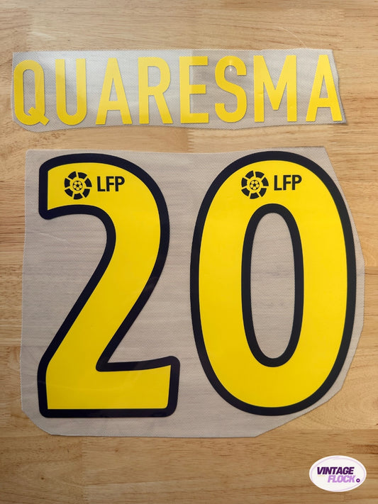 Flocage Quaresma N°20 FC Barcelone 2003-2004 Domicile vintage