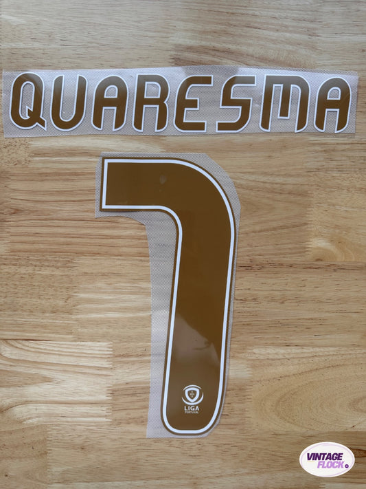 Flocage Quaresma N°7 FC Porto 2013-2014 Domicile vintage