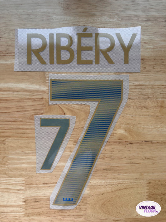Flocage Ribéry N°7 France 2012 Domicile vintage