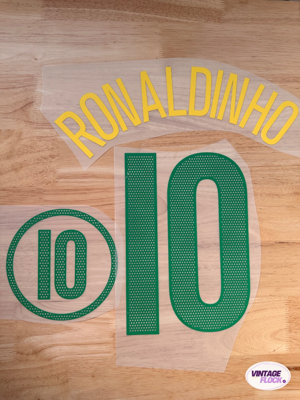 Flocage Ronaldinho N°10 Brésil 2004 Domicile vintage