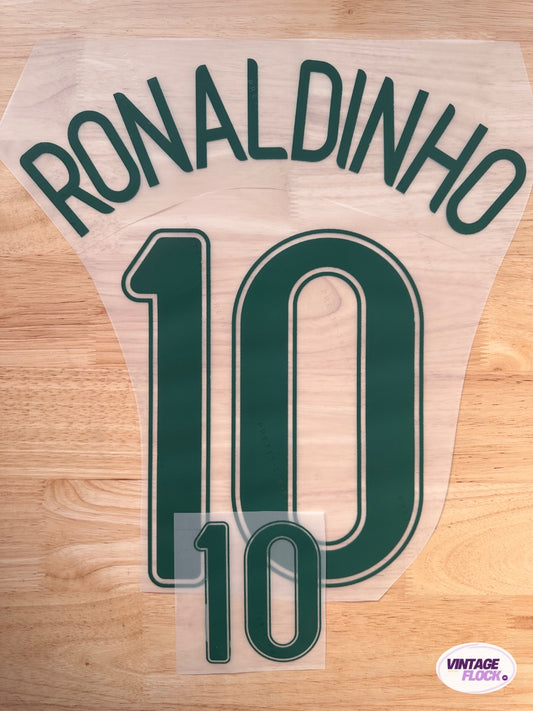 Flocage Ronaldinho N°10 Brésil 2006-2008 Domicile vintage