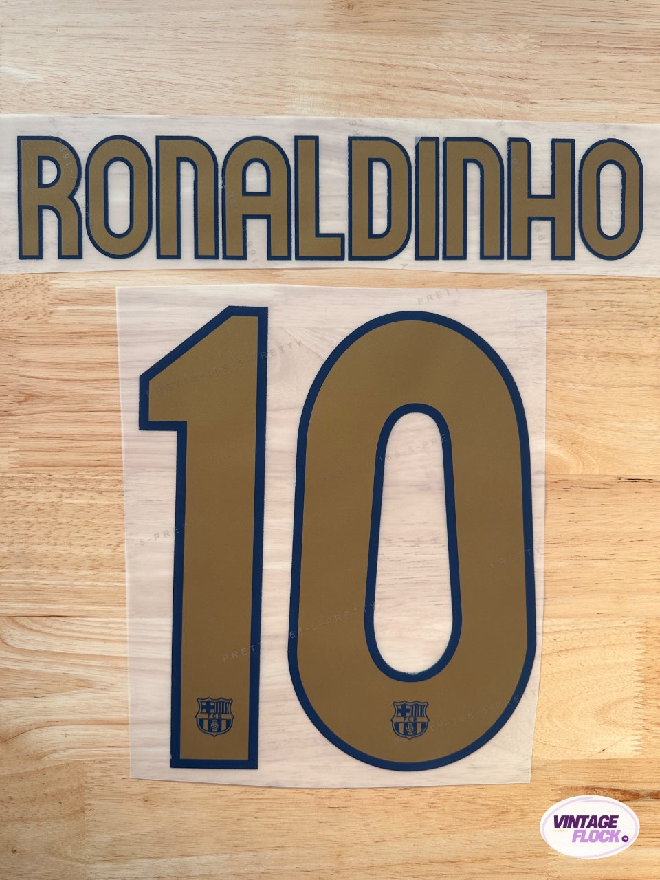Flocage Ronaldinho N°10 FC Barcelone 2006-2007 Domicile vintage