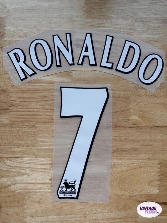 Flocage Ronaldo N°7 Manchester United 2003-2007 vintage