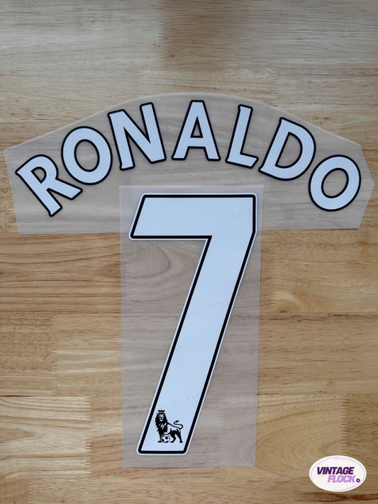 Flocage Ronaldo N°7 Manchester United 2007-2009 vintage