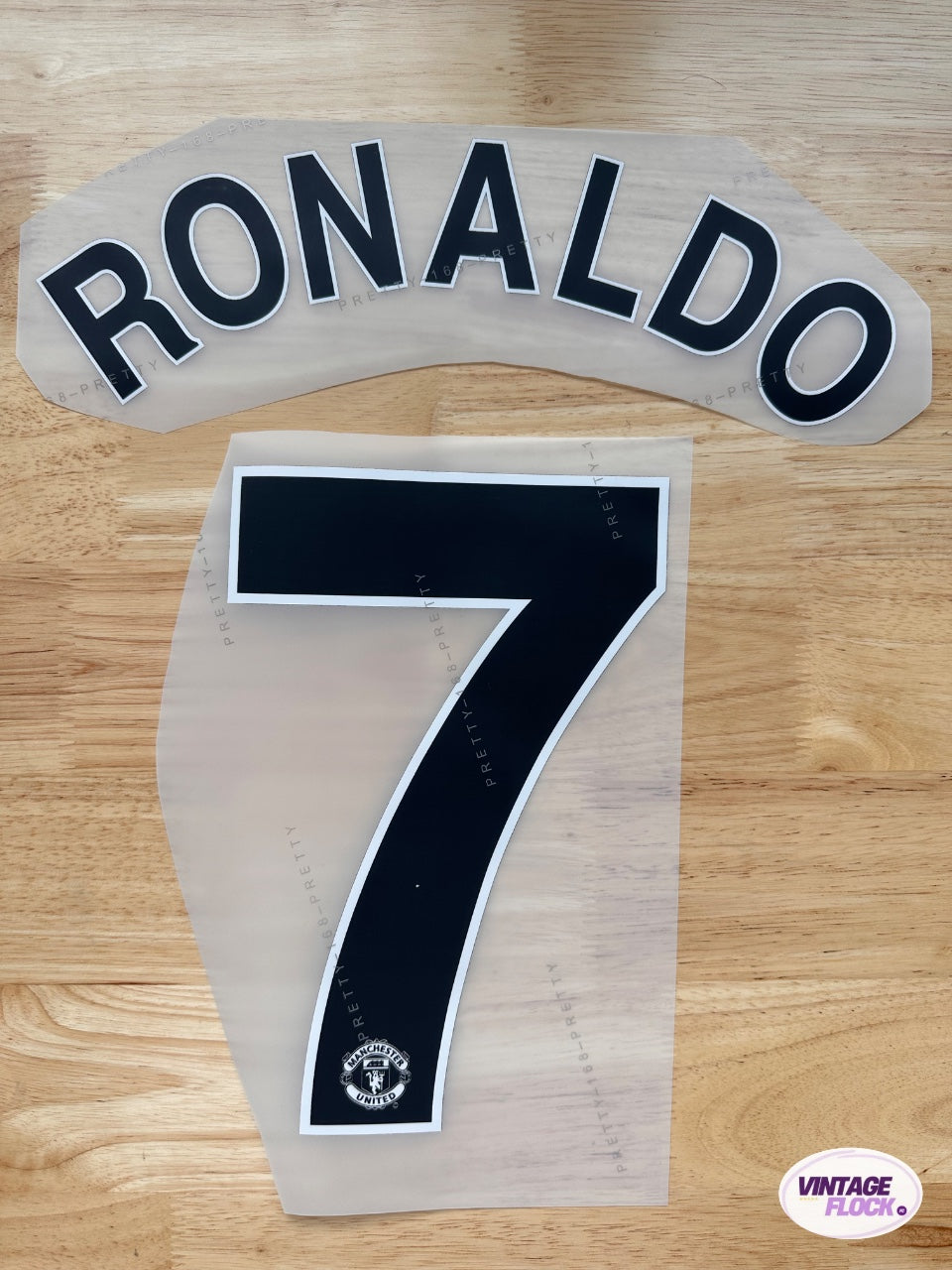 Flocage Ronaldo N°7 Manchester United 2007-2009 LDC vintage
