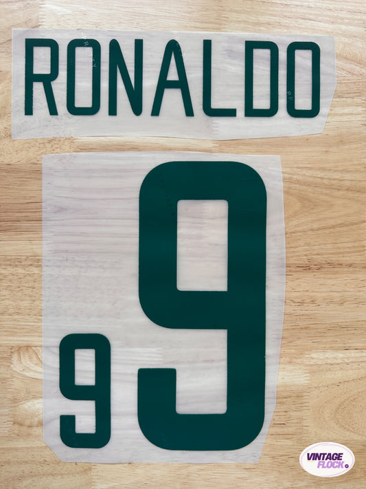 Flocage Ronaldo N°9 Brésil 2002 Domicile vintage