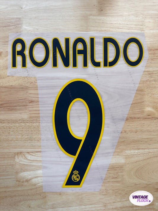 Flocage Ronaldo N°9 Real Madrid 2003-2005 Domicile vintage