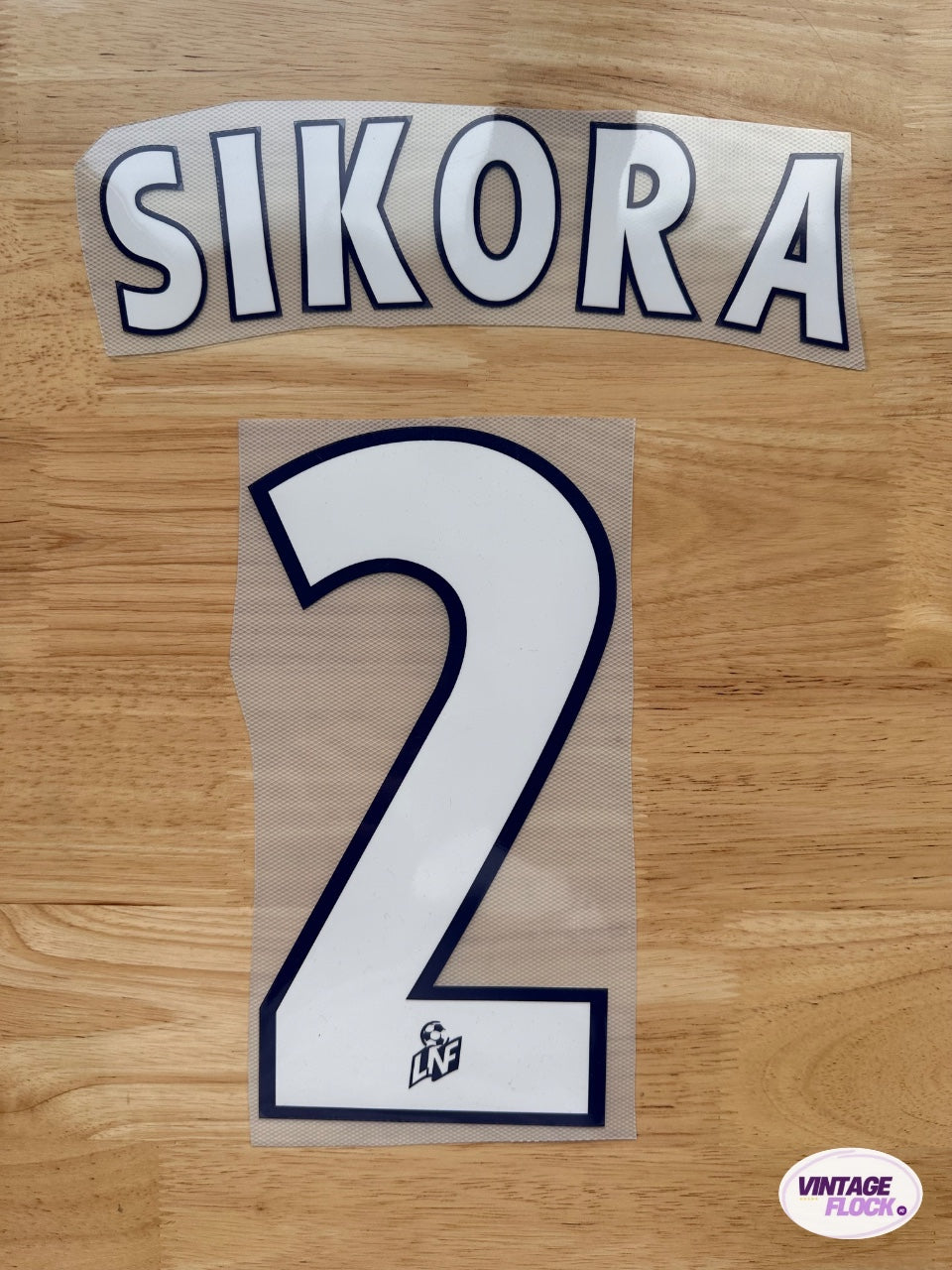 Flocage Sikora N°2 RC Lens 2000-2001 Domicile vintage