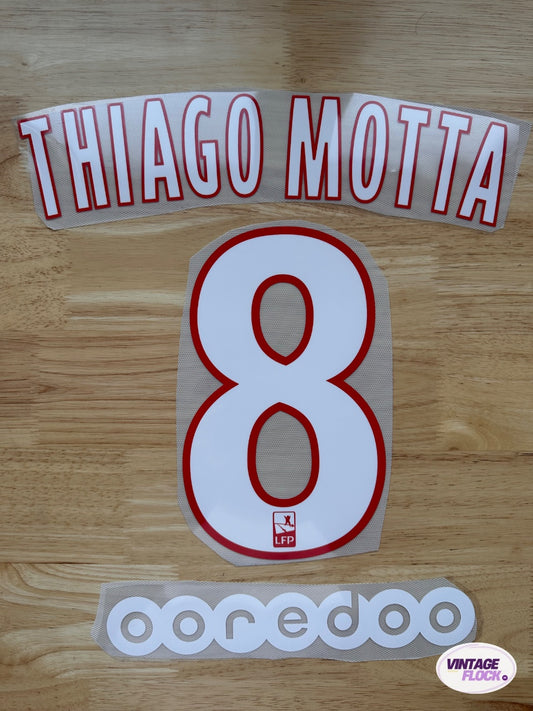 Flocage Thiago Motta N°8 PSG 2015-2016 Domicile vintage
