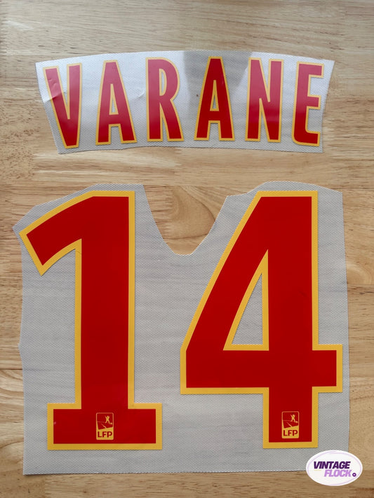 Flocage Varane N°14 RC Lens 2010-2011 Domicile vintage