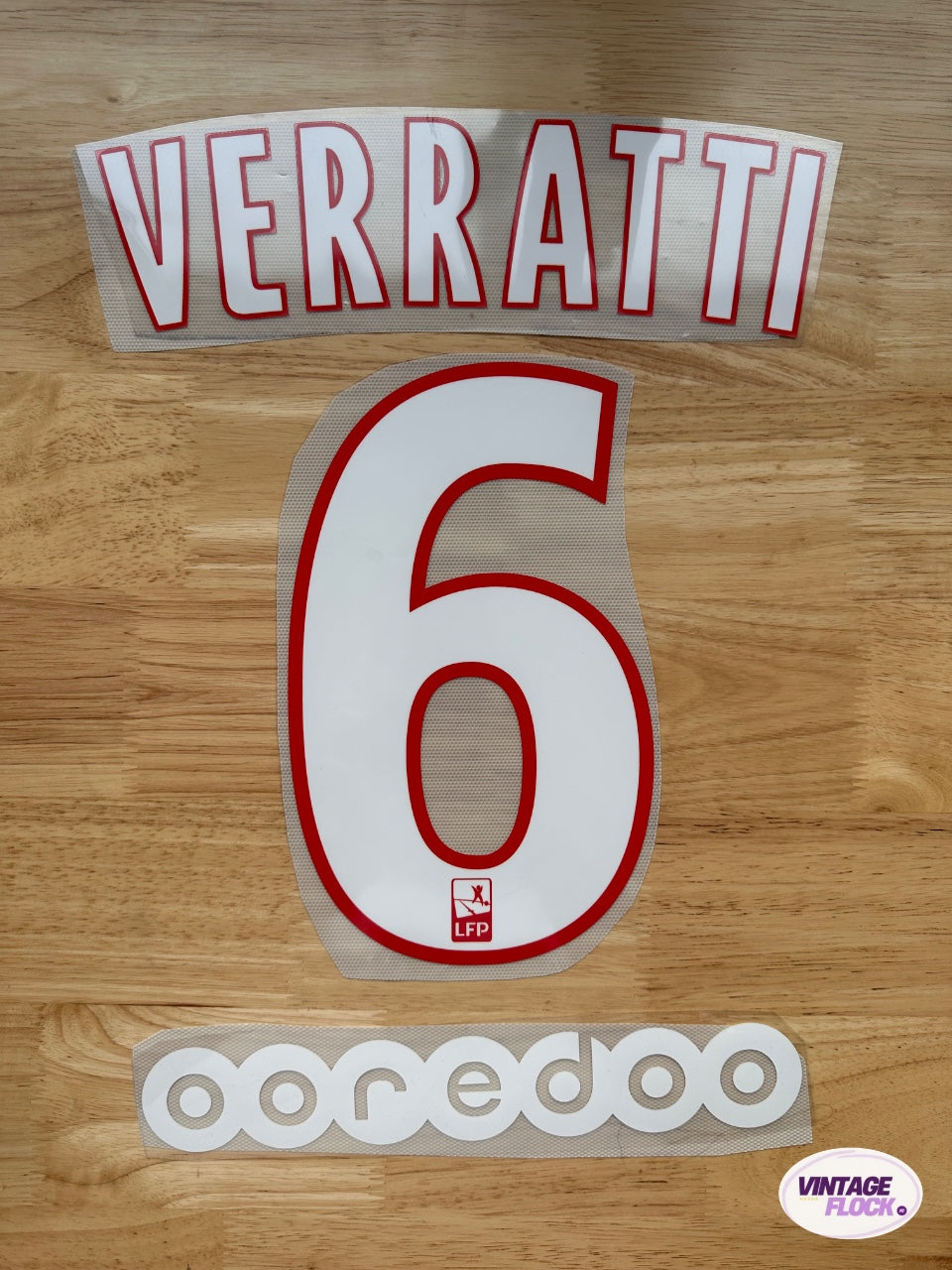 Flocage Verratti N°6 PSG 2015-2016 Domicile vintage