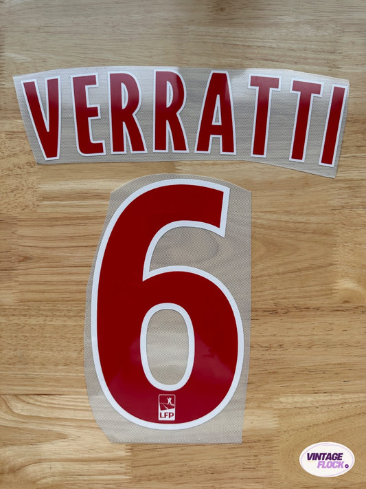 Flocage Verratti N°6 PSG 2018-2019 Domicile vintage