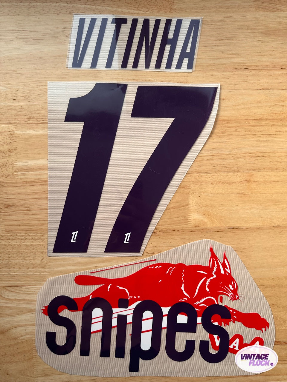 Flocage Vitinha N°17 PSG 2025-2026 Exterieur Virgil Abloh Archive vintage