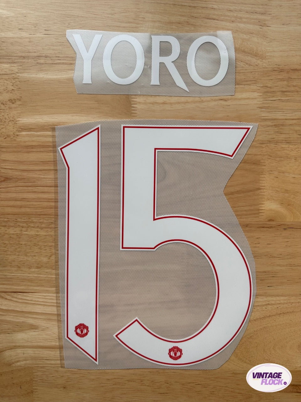 Flocage Yoro N°15 Manchester United 2024-2025 Coupe Domicile vintage