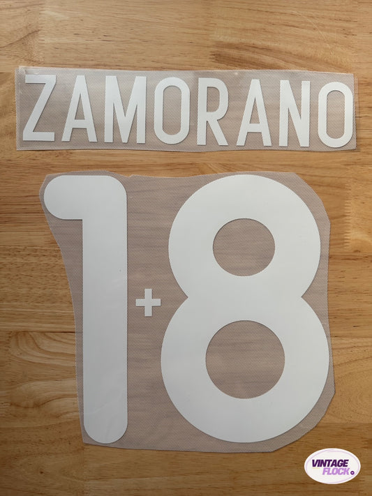 Flocage Zamorano N°18 Inter Milan 1998-1999 vintage