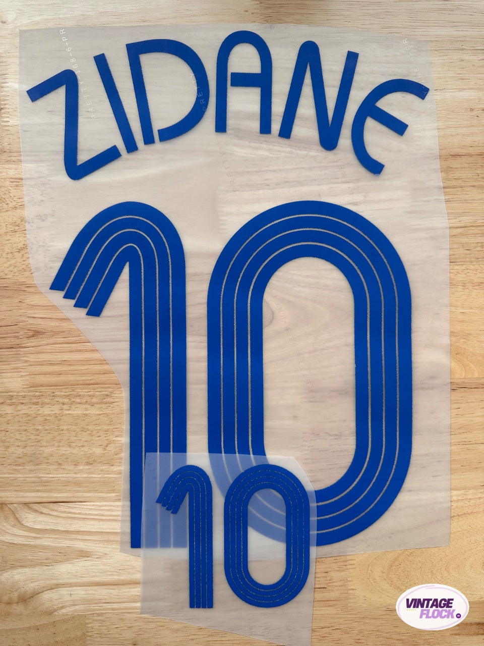 Flocage Zidane N°10 France 2006 Exterieur vintage