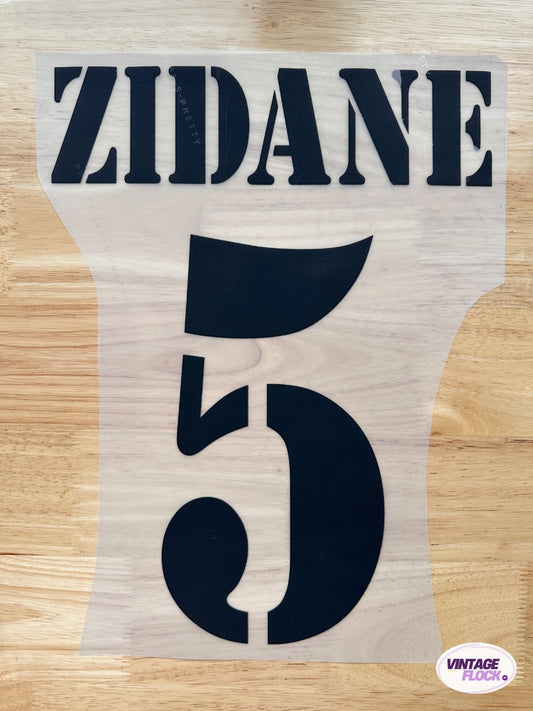 Flocage Zidane N°5 Real Madrid 2002-2003 Domicile vintage