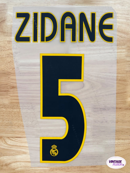 Flocage Zidane N°5 Real Madrid 2003-2004 Domicile vintage