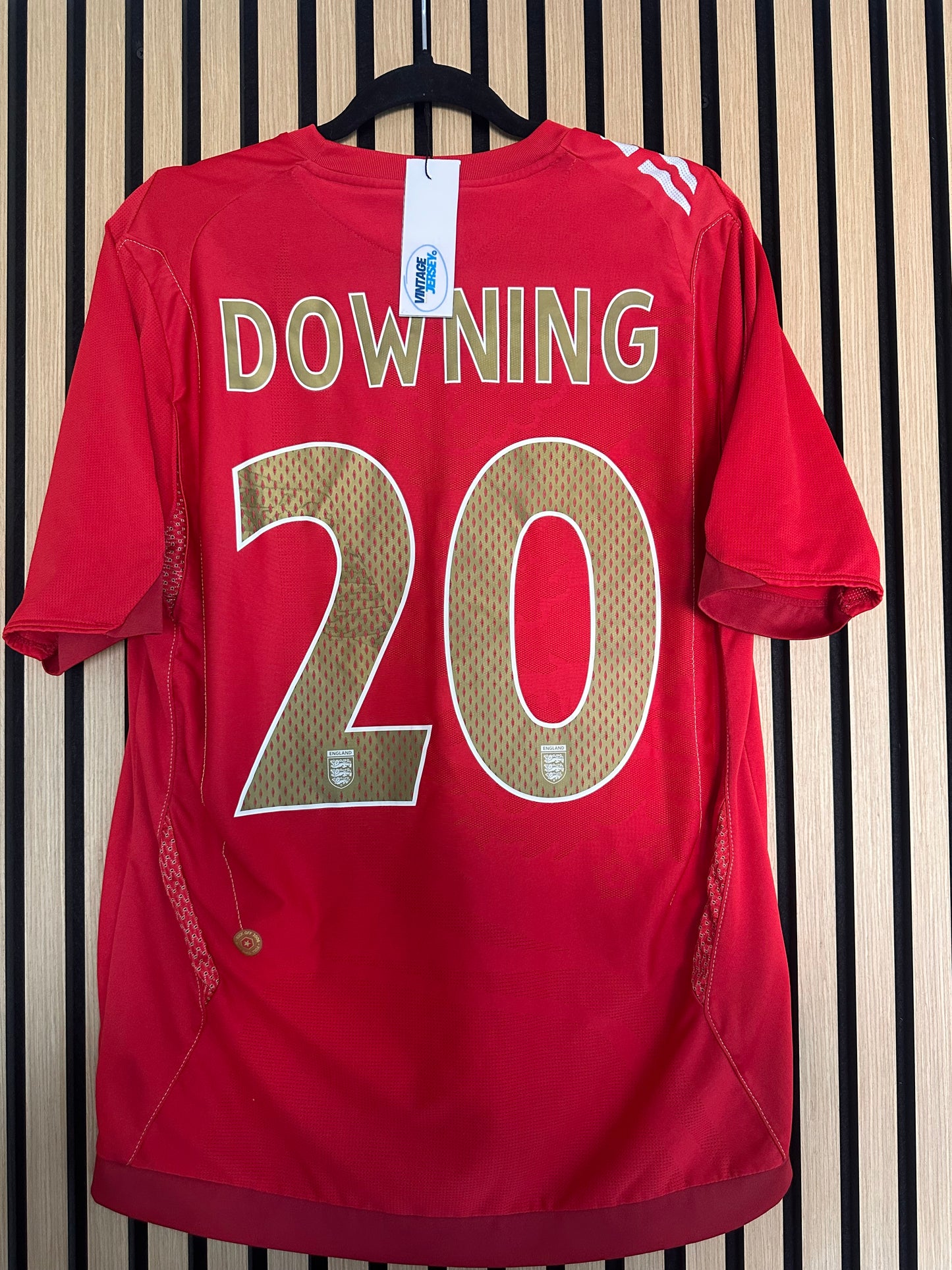 Maillot Angleterre Extérieur 2006-2008 Downing vintage - photo 6 sur 10
