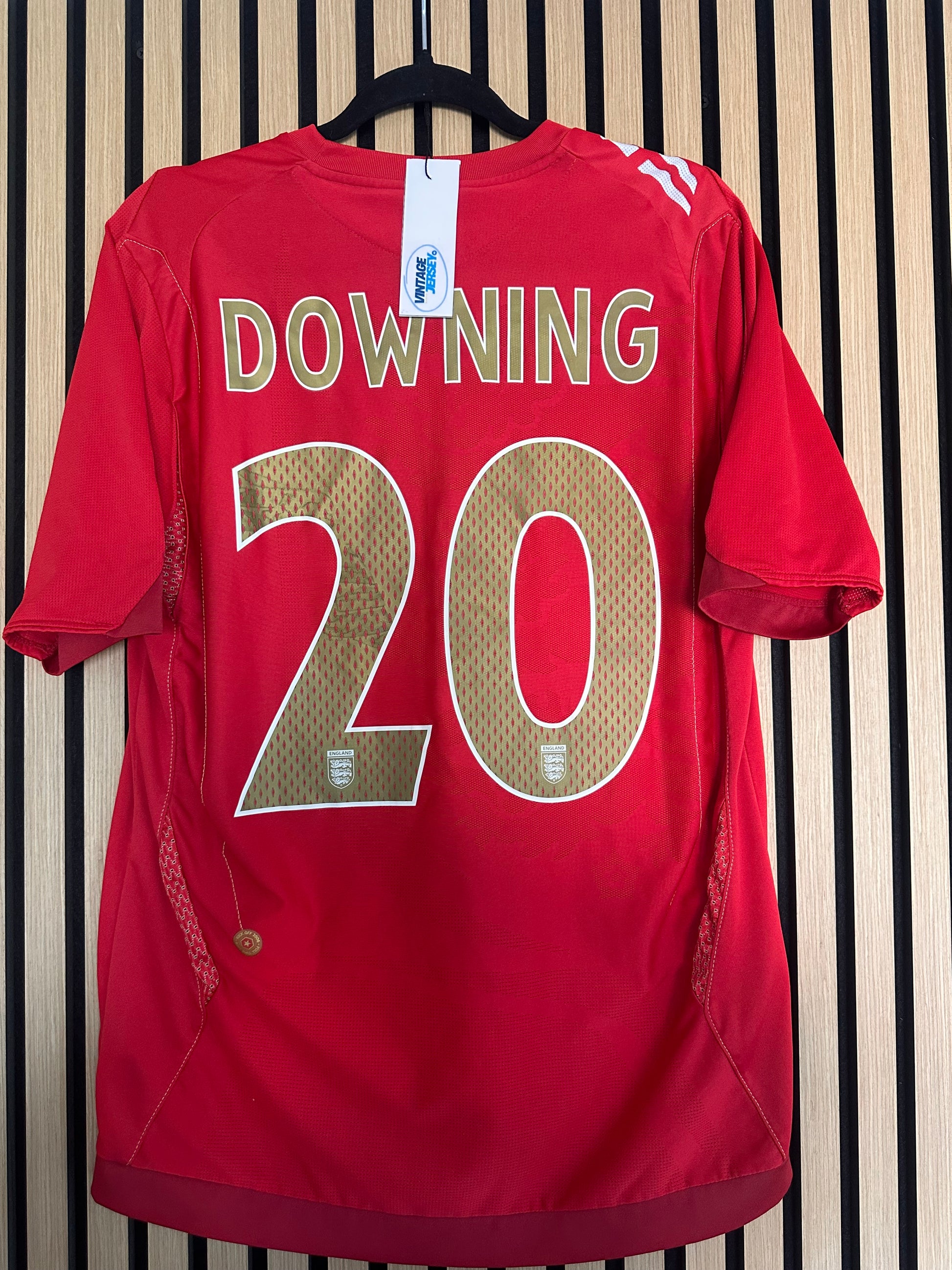 Maillot Angleterre Extérieur 2006-2008 Downing vintage - photo 6 sur 10