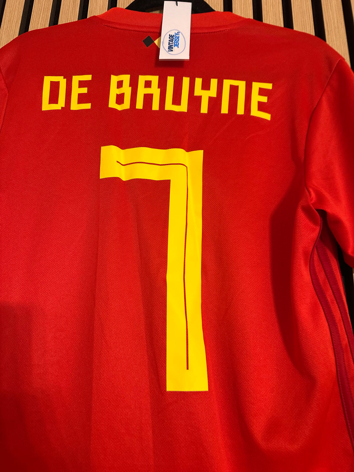 Maillot Belgique Domicile 2018 De Bruyne vintage - photo 7 sur 10