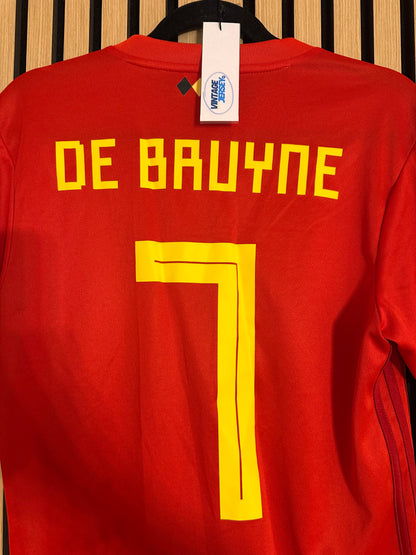 Maillot Belgique Domicile 2018 De Bruyne vintage - photo 8 sur 10