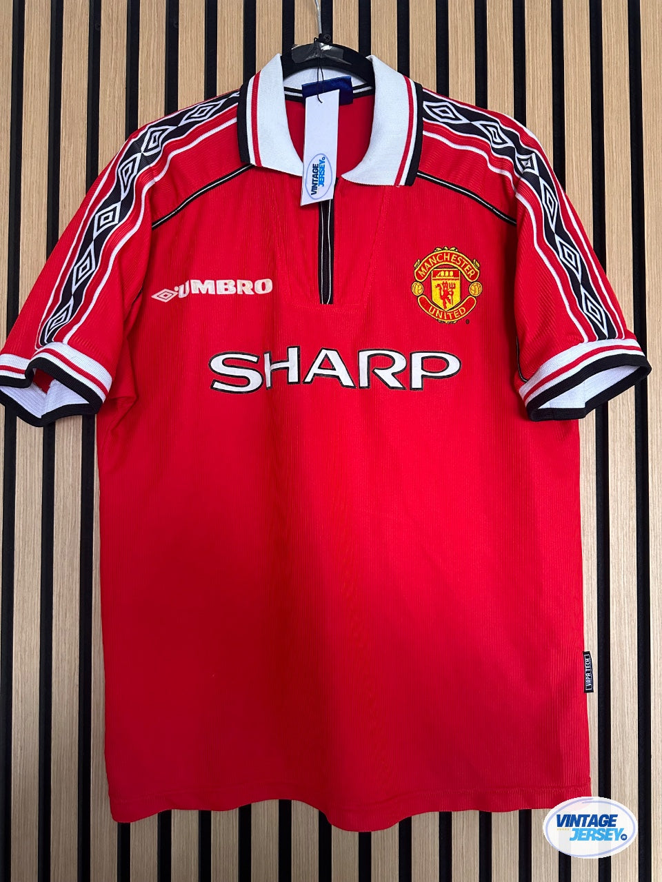 Maillot Manchester United Domicile 1998-2000 vintage - photo 1 sur 12