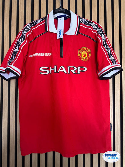 Maillot Manchester United Domicile 1998-2000 vintage - photo 1 sur 12