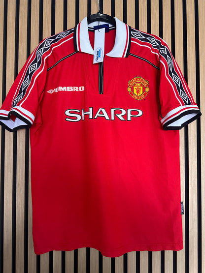Maillot Manchester United Domicile 1998-2000 vintage - photo 3 sur 12