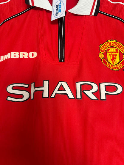 Maillot Manchester United Domicile 1998-2000 vintage - photo 6 sur 12