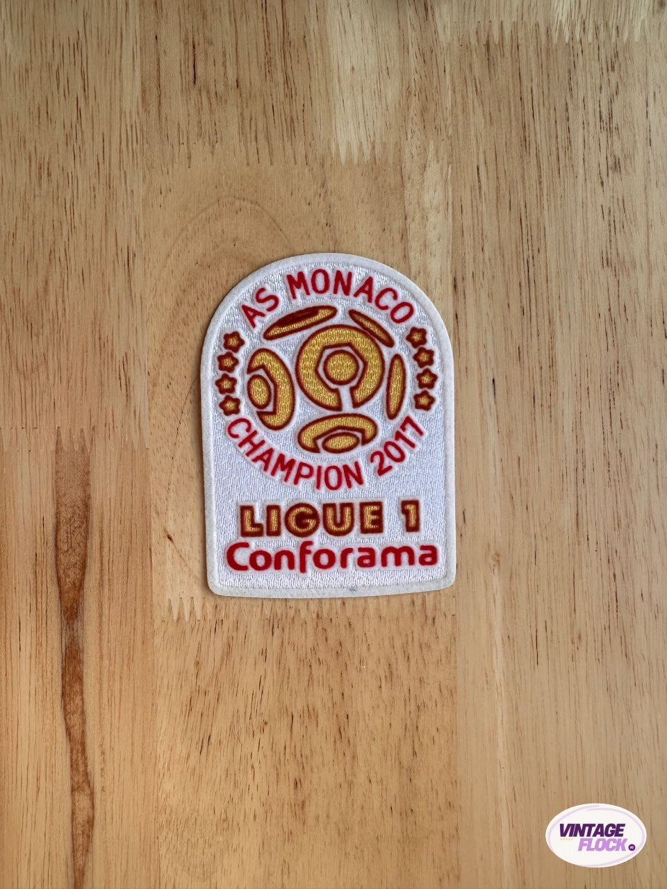 Patch Ligue 1 2017 Champion AS Monaco vintage